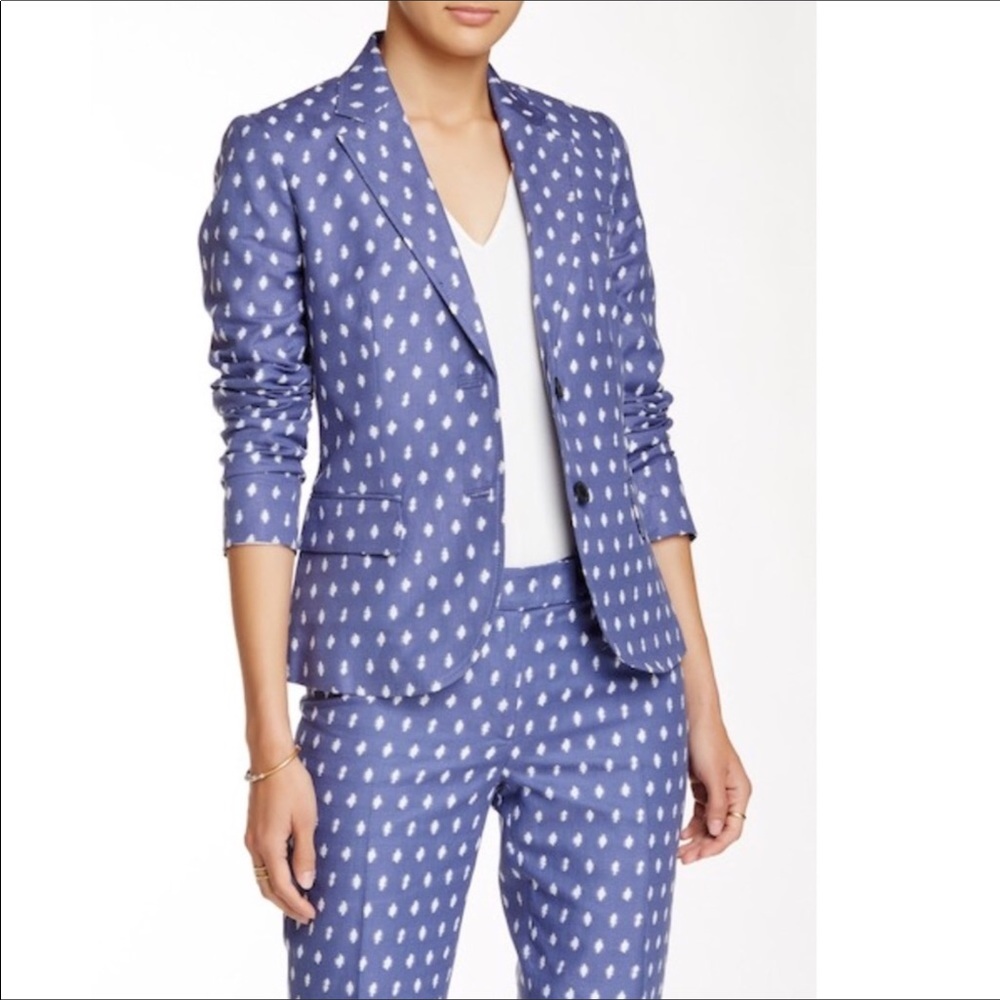 NEW Anne Klein Clipped Jacquard Jacket Size 14 Blazer Office Chic Career